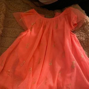 NWOT-Neon pink onesie tulle dress